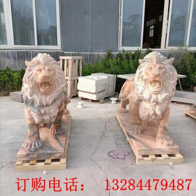 石雕漢白玉獅子雕塑